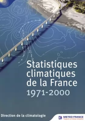 Couverture du produit · Statistiques climatiques de la France 1971-2000