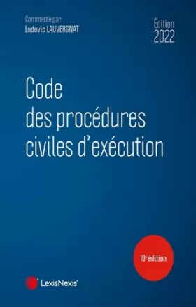 Couverture du produit · Code des procédures civiles d'exécution 2022
