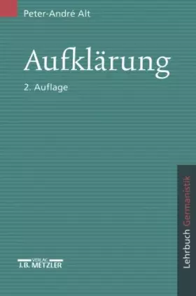 Couverture du produit · Aufklärung: Lehrbuch Germanistik