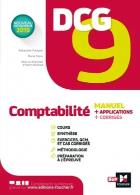 Couverture du produit · DCG 9 - Comptabilité - Manuel et applications