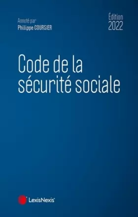 Couverture du produit · Code de la sécurité sociale 2022