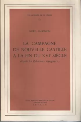 Couverture du produit · La campagne de nouvelle Castille à la fin du XVIe siècle