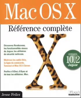 Couverture du produit · Mac OS X.2
