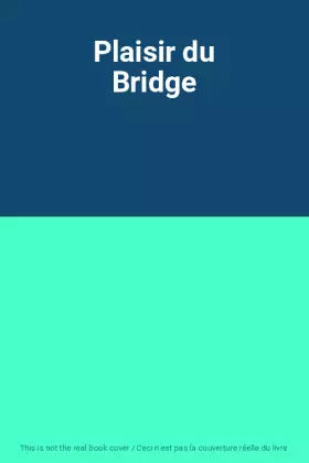 Couverture du produit · Plaisir du Bridge