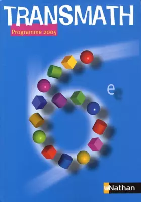 Couverture du produit · Transmath 6e : Programme 2005