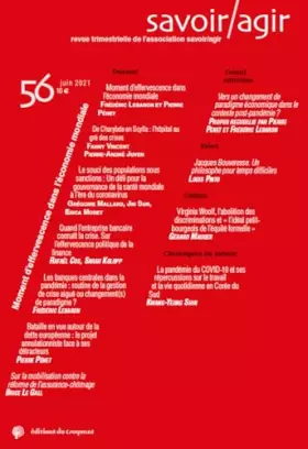 Couverture du produit · Revue Savoir/Agir n° 56 : Moment d'effervescence dans l'économie mondiale