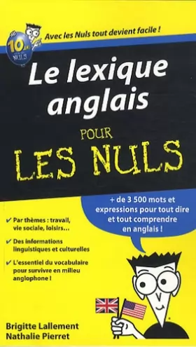 Couverture du produit · Le lexique anglais pour les nuls - Glossary in English for Dummies ( in FRENCH ) (French Edition)
