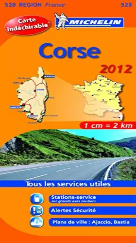 Couverture du produit · Carte REGION Corse 2012