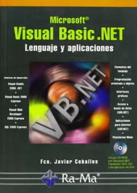 Couverture du produit · Visual basic .net . lenguaje y aplicaciones