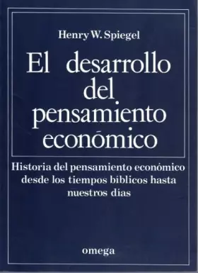 Couverture du produit · EL DESARROLLO DEL PENSAMIENTO ECONOMICO