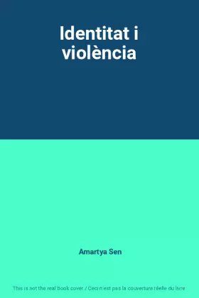 Couverture du produit · Identitat i violència