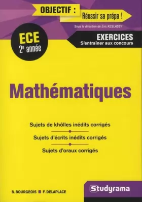 Couverture du produit · Mathématiques ECE 2e année: exercices s'entraîner aux concours