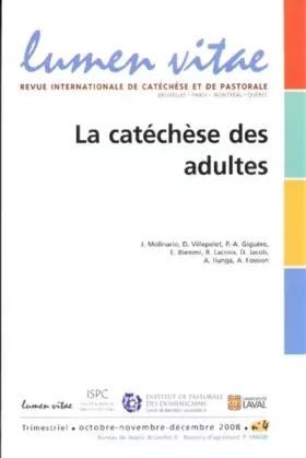 Couverture du produit · Lumen vitae numéro 4 La catéchèse des adultes