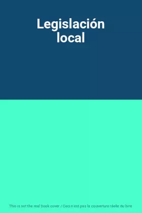 Couverture du produit · Legislación local