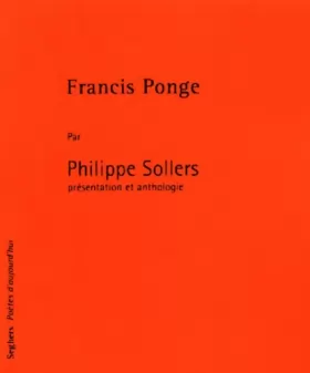 Couverture du produit · Francis Ponge
