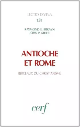 Couverture du produit · Antioche et Rome