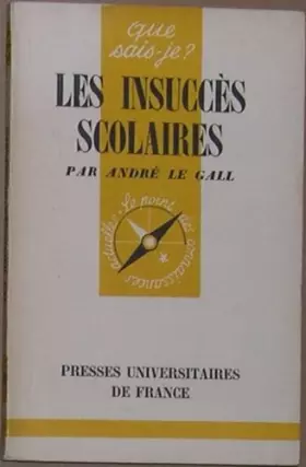 Couverture du produit · Les insuccès scolaires