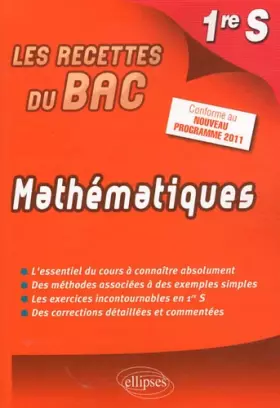 Couverture du produit · Mathématiques Première S Conforme au Programme 2011