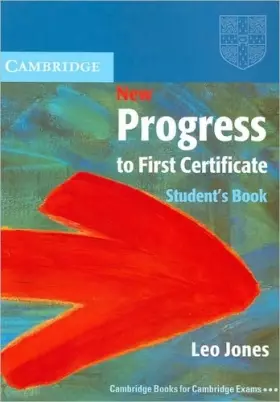Couverture du produit · New Progress to First Certificate Student's book