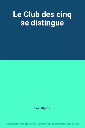 Couverture du produit · Le Club des cinq se distingue