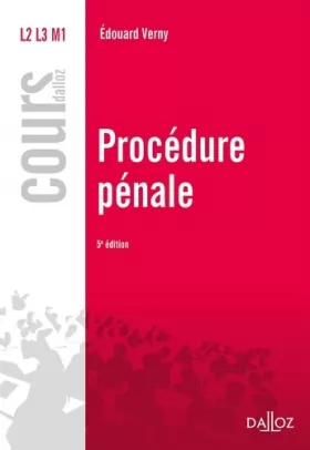 Couverture du produit · Procédure pénale - 5e éd.