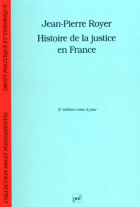 Couverture du produit · Histoire de la justice en France