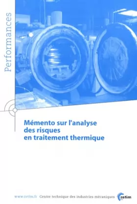 Couverture du produit · Mémento sur l'analyse des risques en traitement thermique