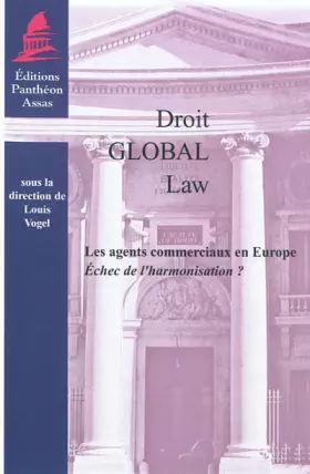 Couverture du produit · LES AGENTS COMMERCIAUX EN EUROPE: ÉCHEC DE L'HARMONISATION ?