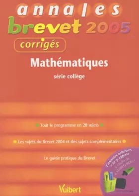 Couverture du produit · Mathématiques: Série collège, corrigés