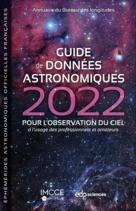 Couverture du produit · Guide de données astronomiques 2022