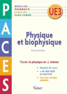 Couverture du produit · Physique et Biophysique - PACES UE 3