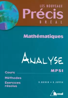 Couverture du produit · Mathématiques, tome 2 : Analyse, MPSI