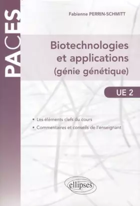 Couverture du produit · Biotéchnologies & Applications Génie Génétique UE2
