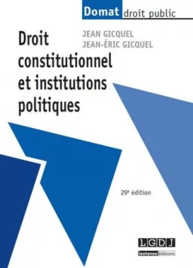 Couverture du produit · Droit constitutionnel et institutions politiques,
