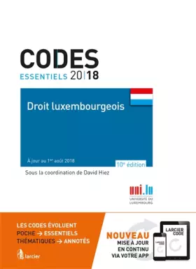 Couverture du produit · Droit luxembourgeois