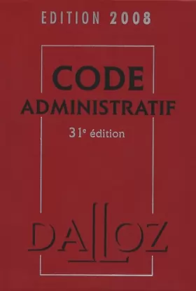 Couverture du produit · Code administratif 2008