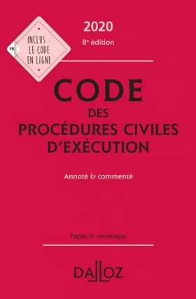 Couverture du produit · Code des procédures civiles d'exécution: Annoté et commenté