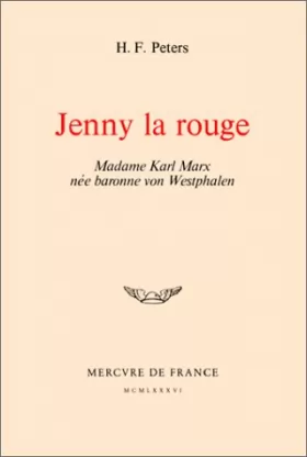 Couverture du produit · Jenny la rouge : Madame Karl Marx née baronne von Westphalen