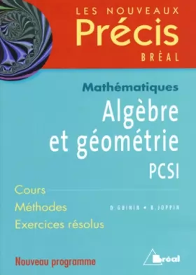 Couverture du produit · Algèbre et géométrie PCSI