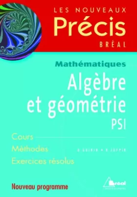 Couverture du produit · Algèbre et géométrie PSI