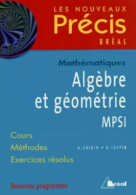 Couverture du produit · Algèbre et géométrie MPSI