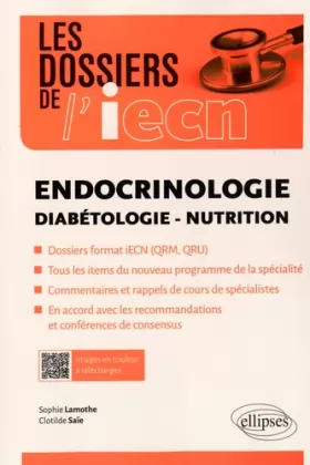 Couverture du produit · les Dossiers de l'iECN Endocrinologie Diabetologie-Nutrition