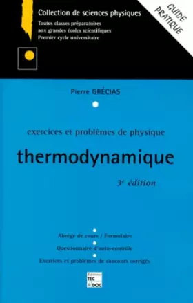 Couverture du produit · EXERCICES ET PROBLEMES DE PHYSIQUE : THERMODYNAMIQUE. 3ème édition