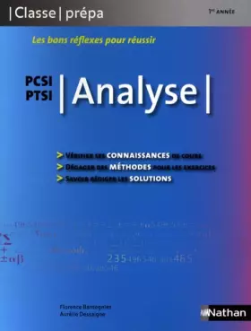 Couverture du produit · Analyse PCSI/PTSI - 1ere année