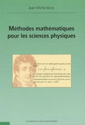 Couverture du produit · Méthodes mathématiques pour les sciences physiques