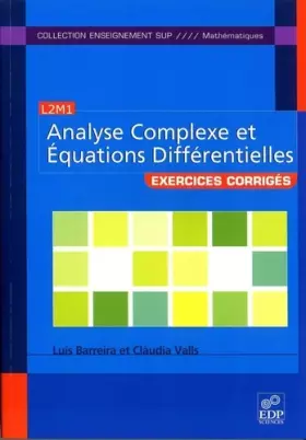 Couverture du produit · Exercices d'analyse complexe et équations différentielles
