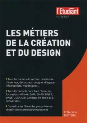 Couverture du produit · Les métiers de la création et du design 15e édition