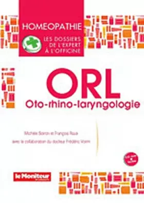 Couverture du produit · ORL - Oto-rhino-laryngologie