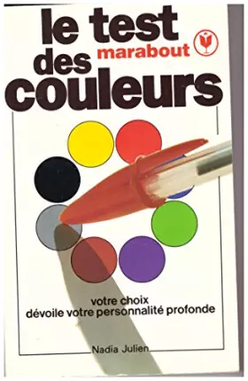 Couverture du produit · Le Test Marabout des couleurs (Marabout service)