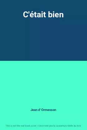 Couverture du produit · C'était bien